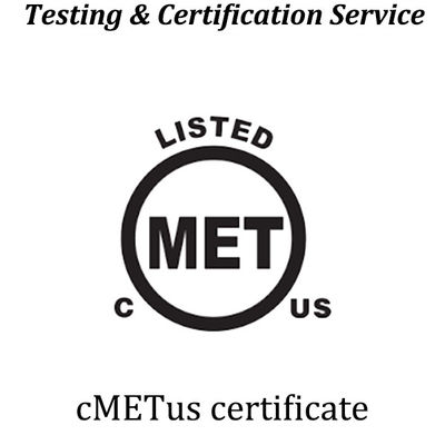 American MET Testing & Certification;Znak certyfikacji MET ma zastosowanie na rynkach USA i Kanady
